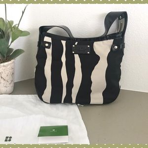 Kate Spade Zebra Patent Leather Hobo Purse
